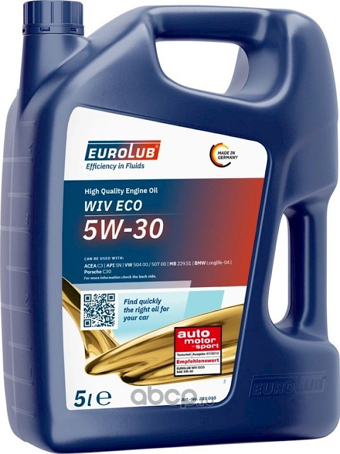 ACEITE 5W-30   EUROLUB WIV ECO   GALON 5 LITRO